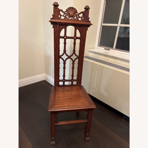 Used Vintage/Antique Dark Brown Dining Chair for sale on AptDeco