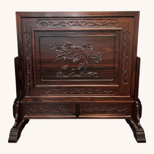 Used Vintage/Antique Dark Brown Wood Décor for sale on AptDeco