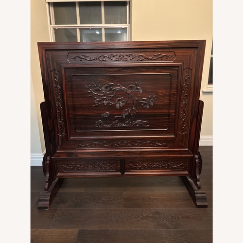 Used Vintage/Antique Dark Brown Wood Décor for sale on AptDeco