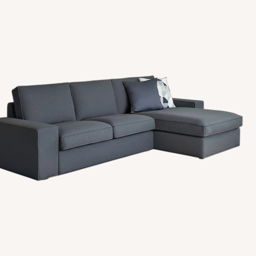 Used IKEA KIVIK Dark Gray 3+ Piece Sectional for sale on AptDeco