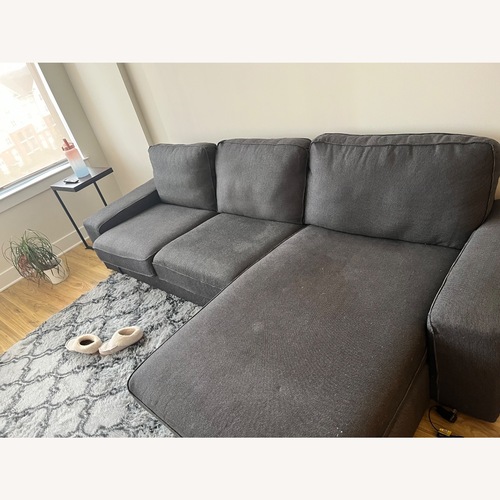 Used IKEA KIVIK Dark Gray 3+ Piece Sectional for sale on AptDeco