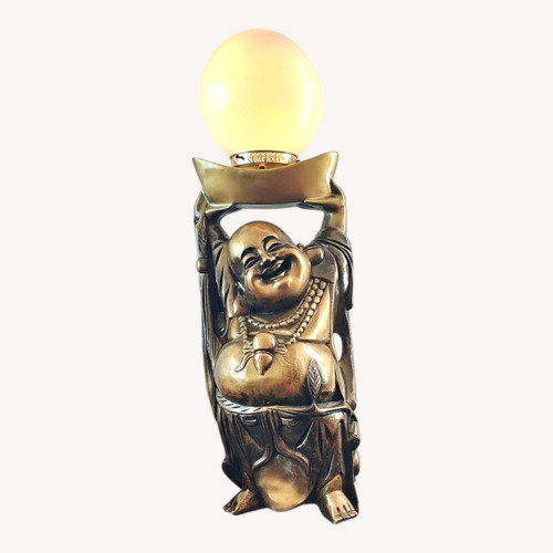 Used Gold Brass Table Lamp for sale on AptDeco
