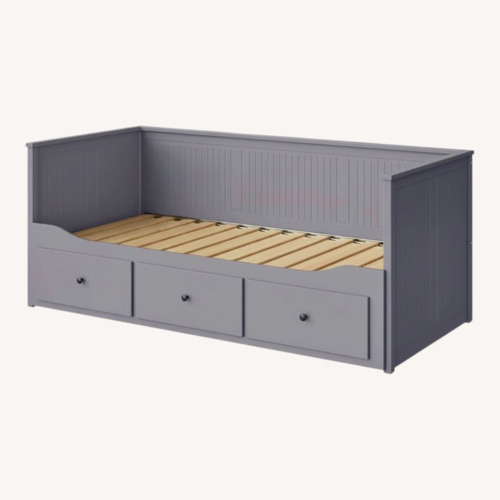Used IKEA Light Gray Wood Daybed for sale on AptDeco