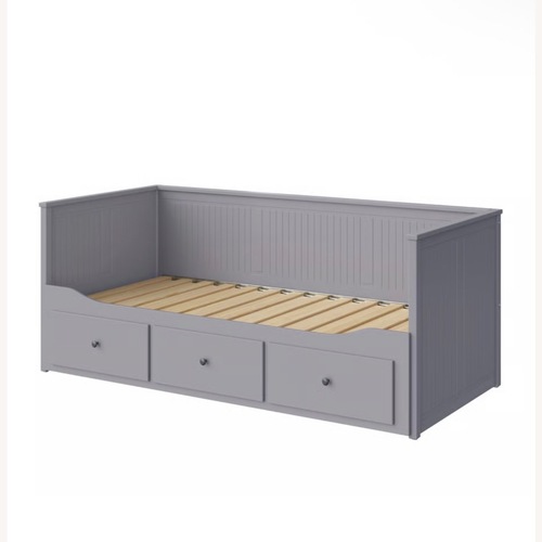 Used IKEA Light Gray Wood Daybed for sale on AptDeco