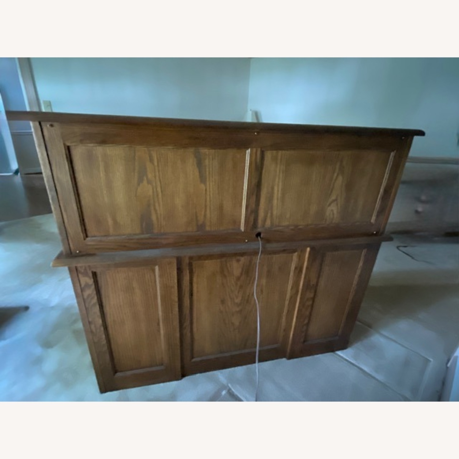 Roll Top Desk with Chair Oak Creek by Riverside - image-5