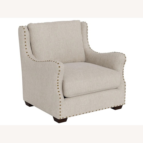 Used Universal Furniture Natural Fabric Accent Chair for sale on AptDeco