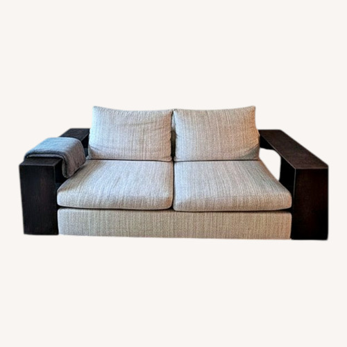 Used Flexform Light Gray Fabric Loveseat for sale on AptDeco