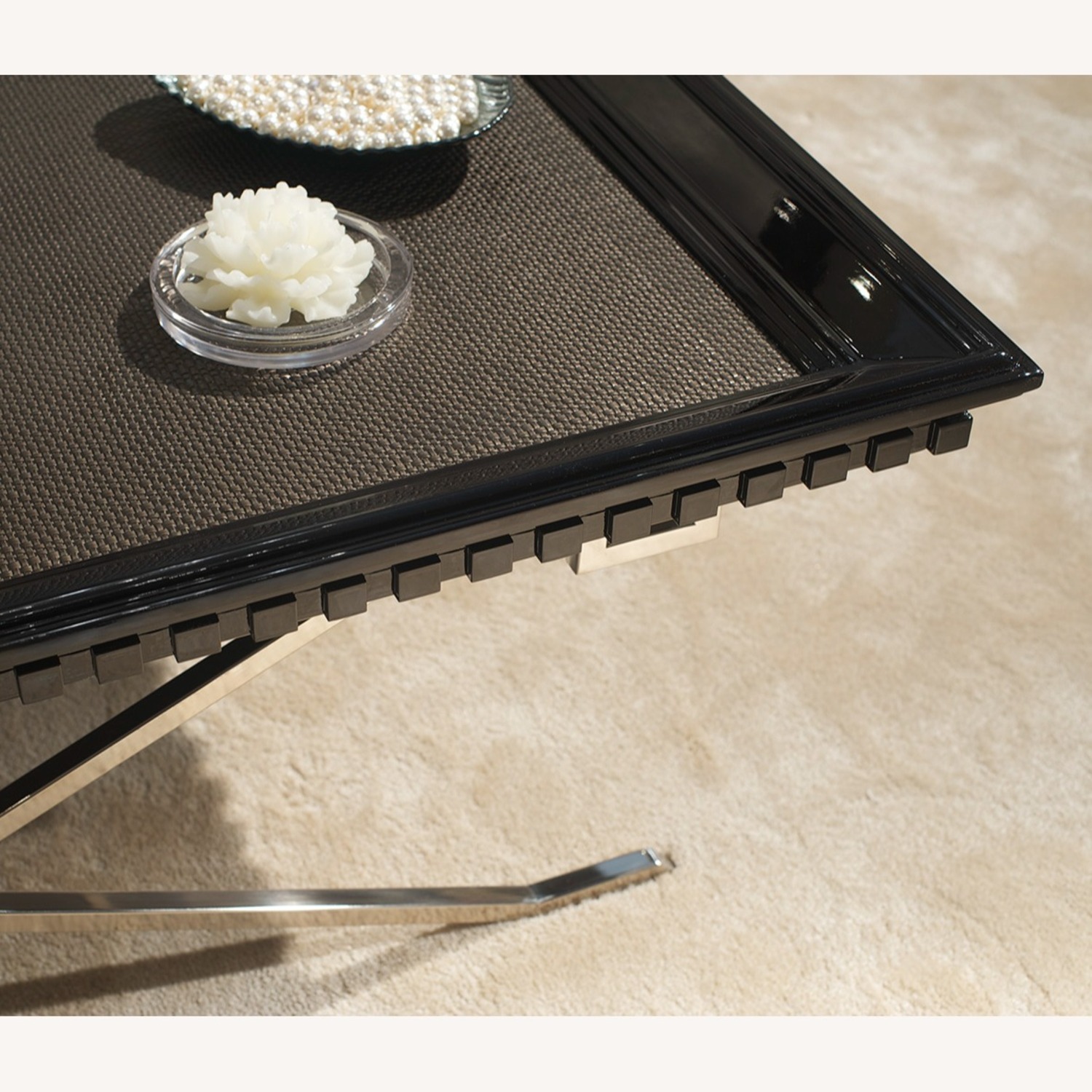 Francesco Molon Black Metal Coffee Table - image-3
