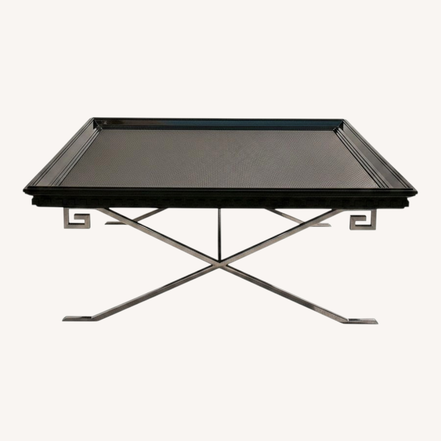Francesco Molon Black Metal Coffee Table - image-0