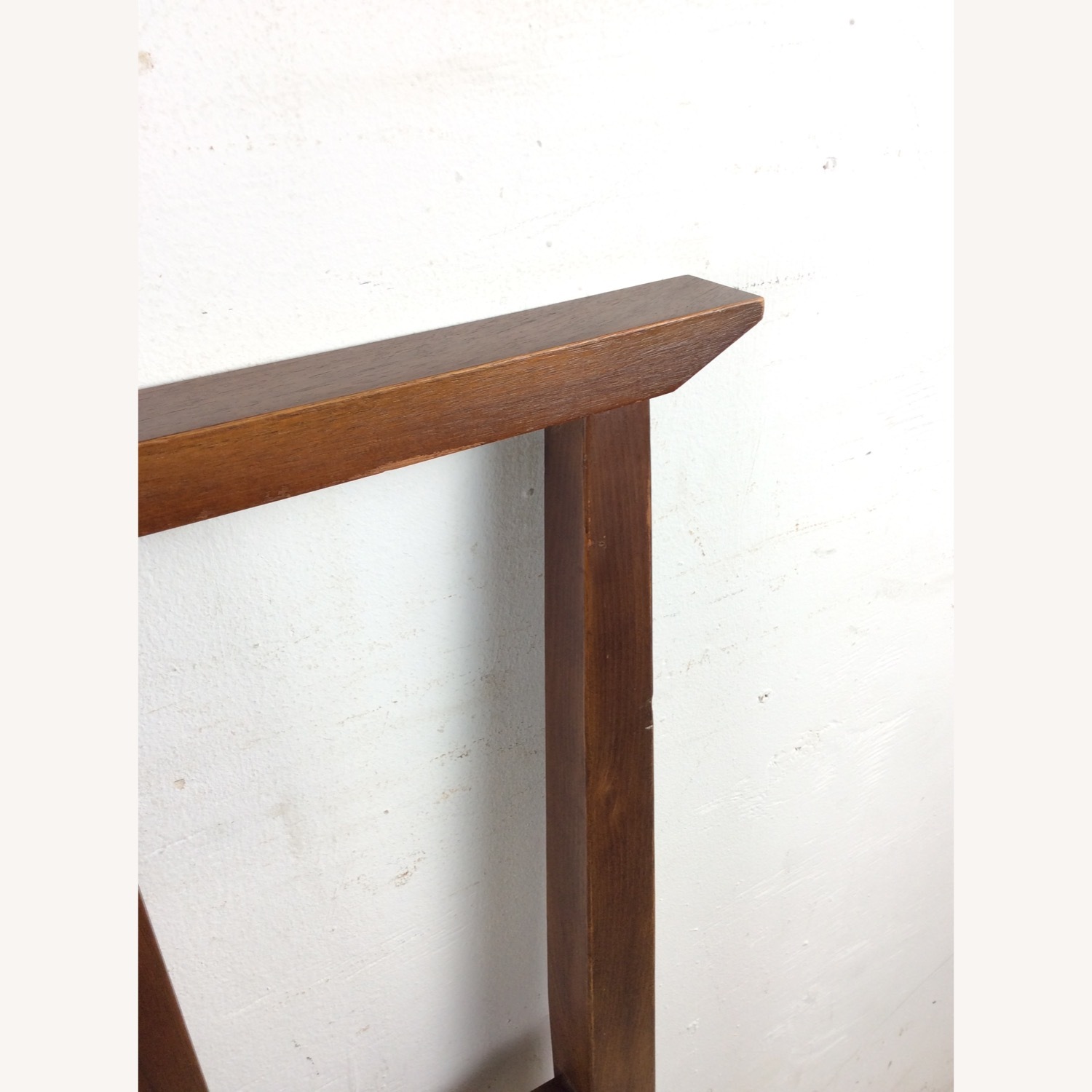 Mid Century Walnut Headboard with Turned Wood - image-10