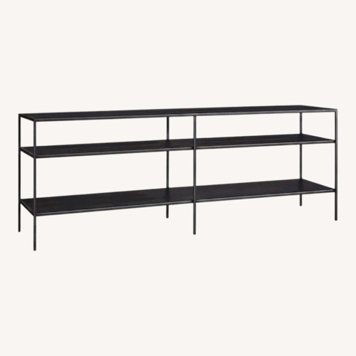 Used Room & Board Slim Black Metal Media Storage for sale on AptDeco