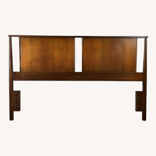 Used Mid Century Full Size Headboard with Turned for sale on AptDeco