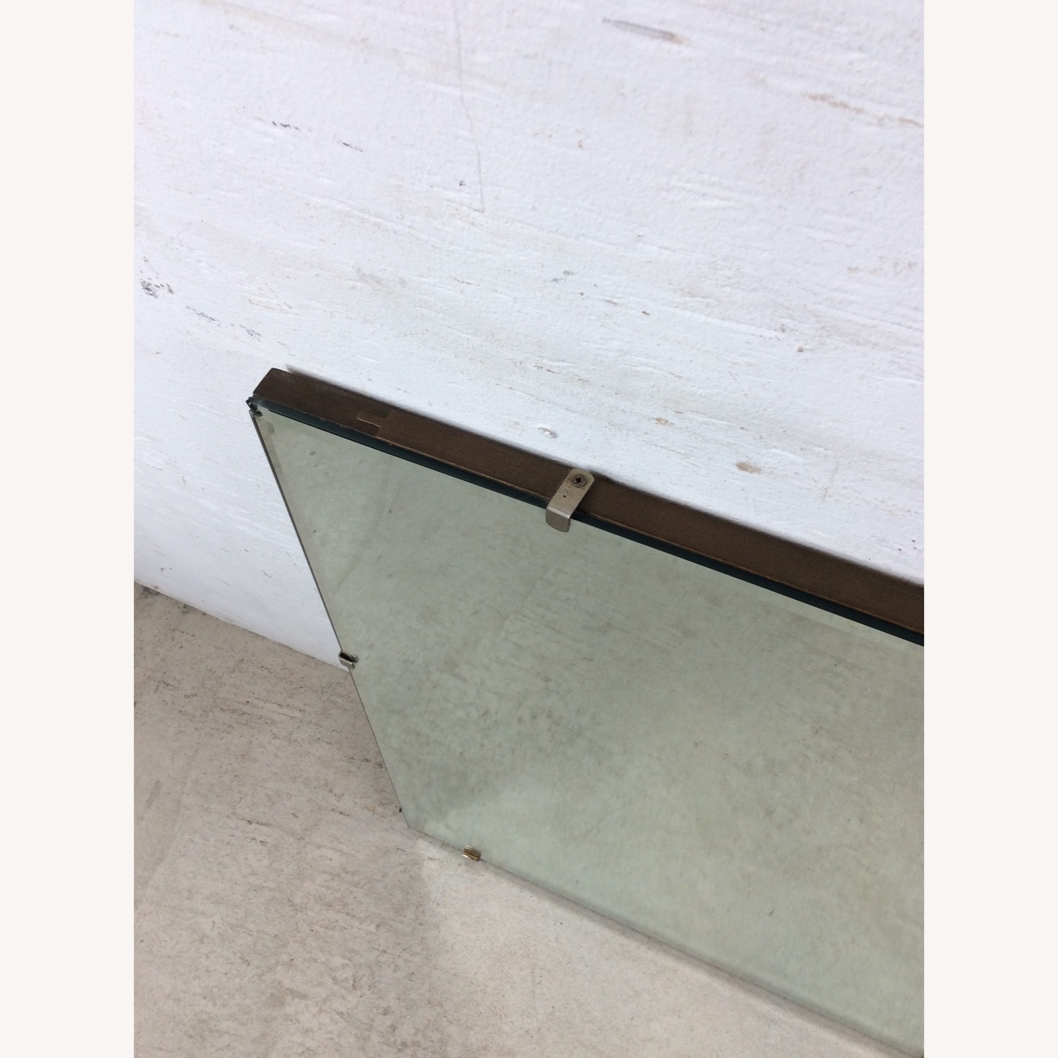 Mid Century Rectangular Mirror with Beveled Edge - image-9