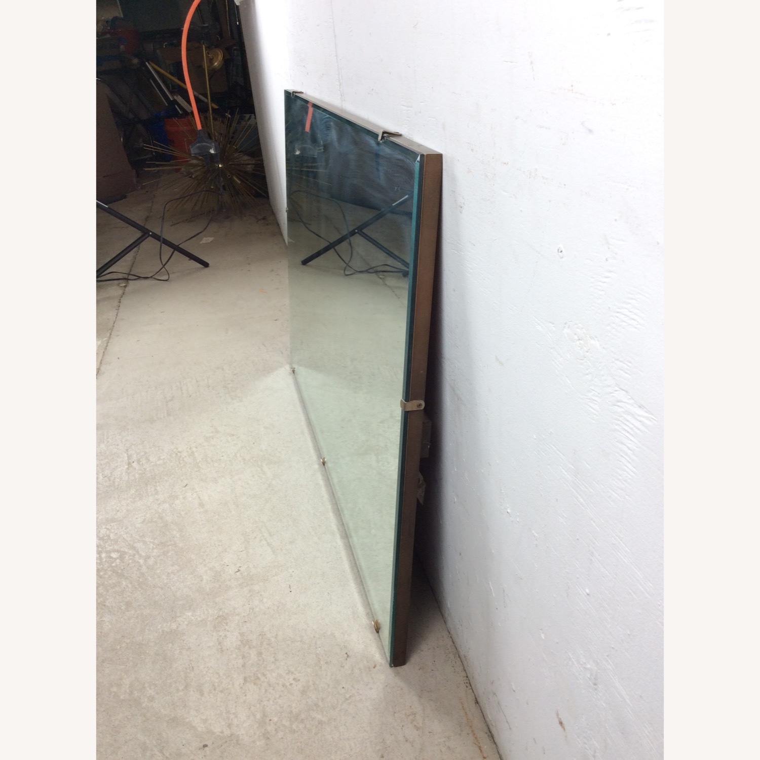 Mid Century Rectangular Mirror with Beveled Edge - image-18
