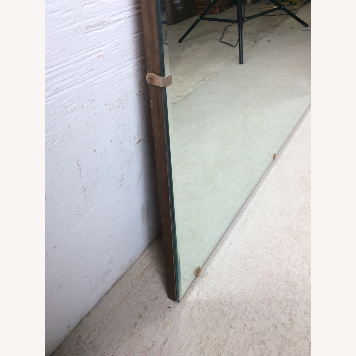 Mid Century Rectangular Mirror with Beveled Edge - image-12
