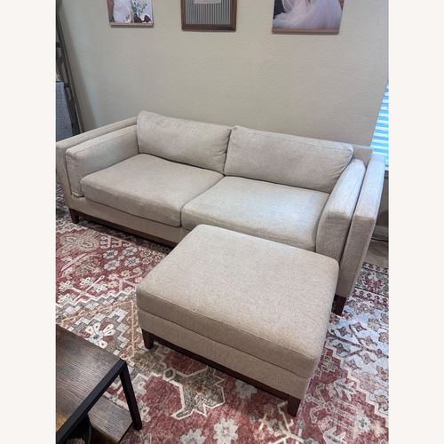 Used Modern Sofa + Matching Ottoman for sale on AptDeco