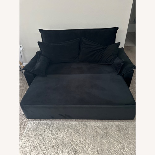 Used Black Fabric Sleeper Sofa for sale on AptDeco