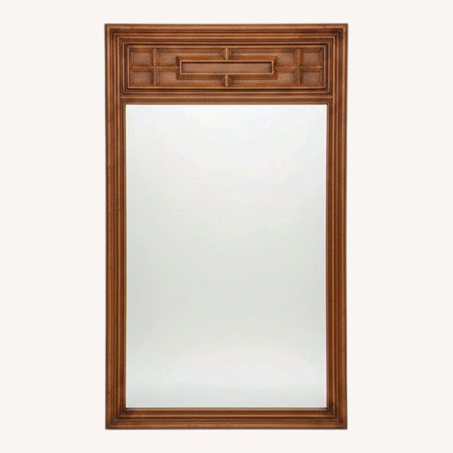 Used Mid Century Mountable Mirror with Detailed Frame for sale on AptDeco
