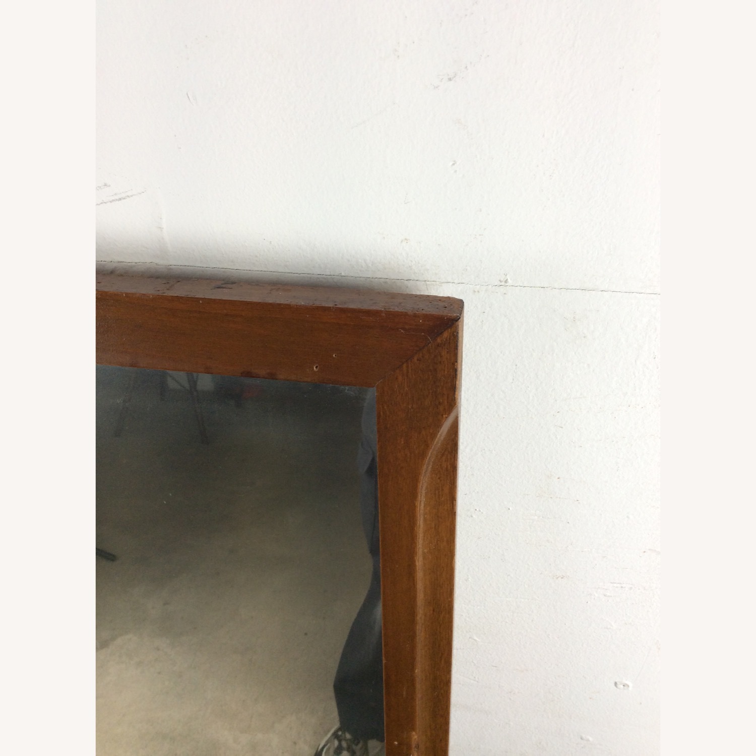 Mid Century Mountable Walnut Mirror - image-4