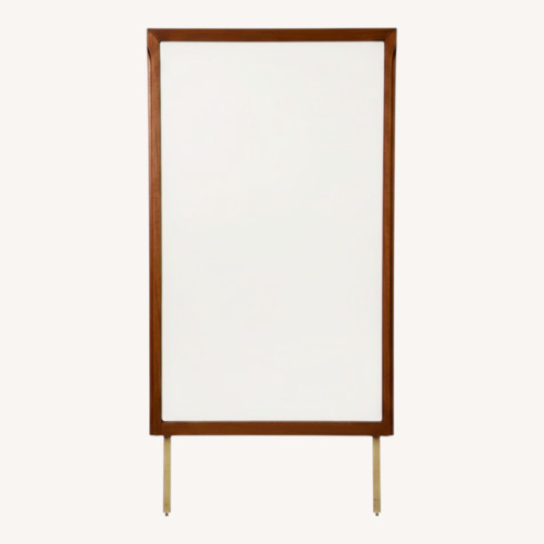 Used Mid Century Mountable Walnut Mirror for sale on AptDeco