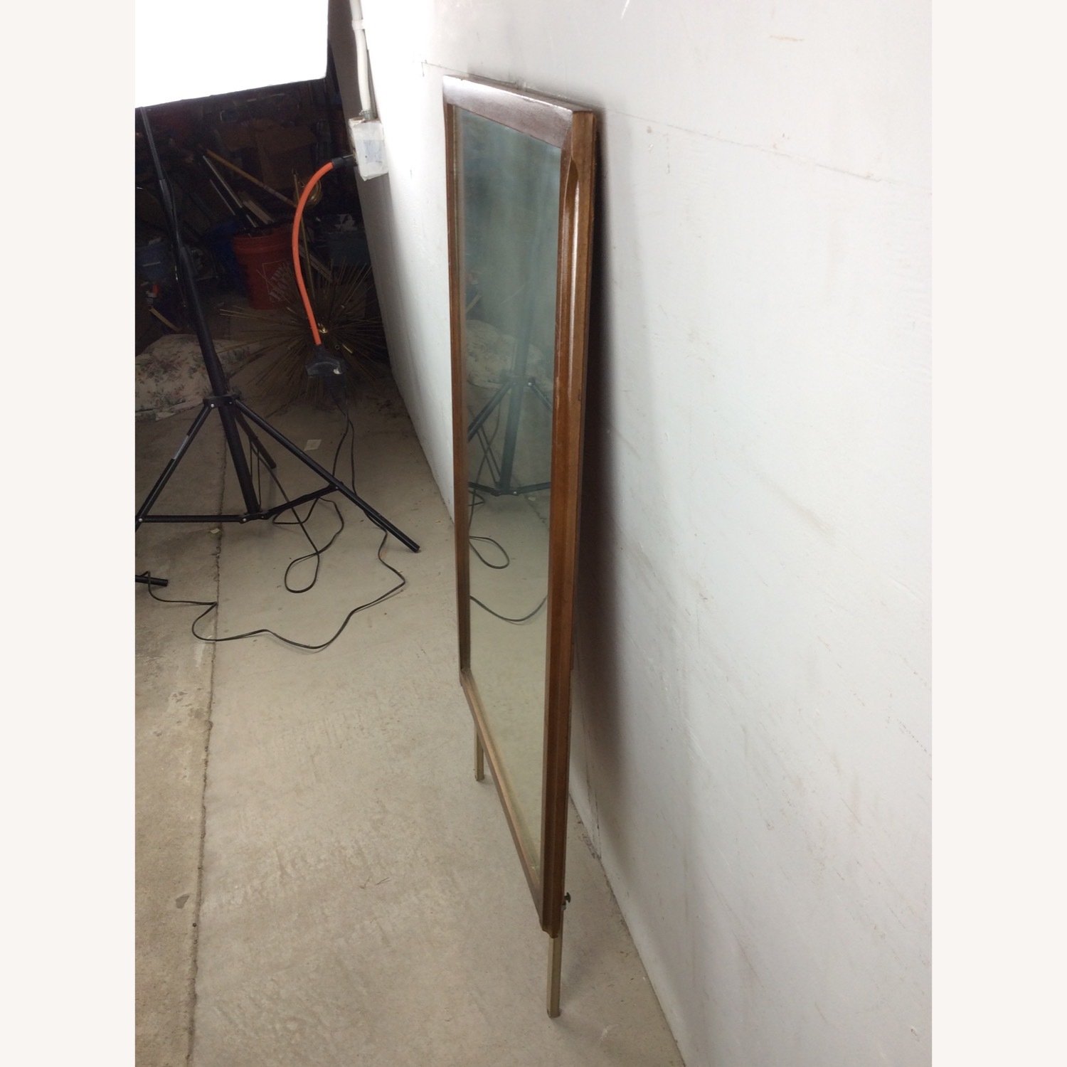 Mid Century Mountable Walnut Mirror - image-15