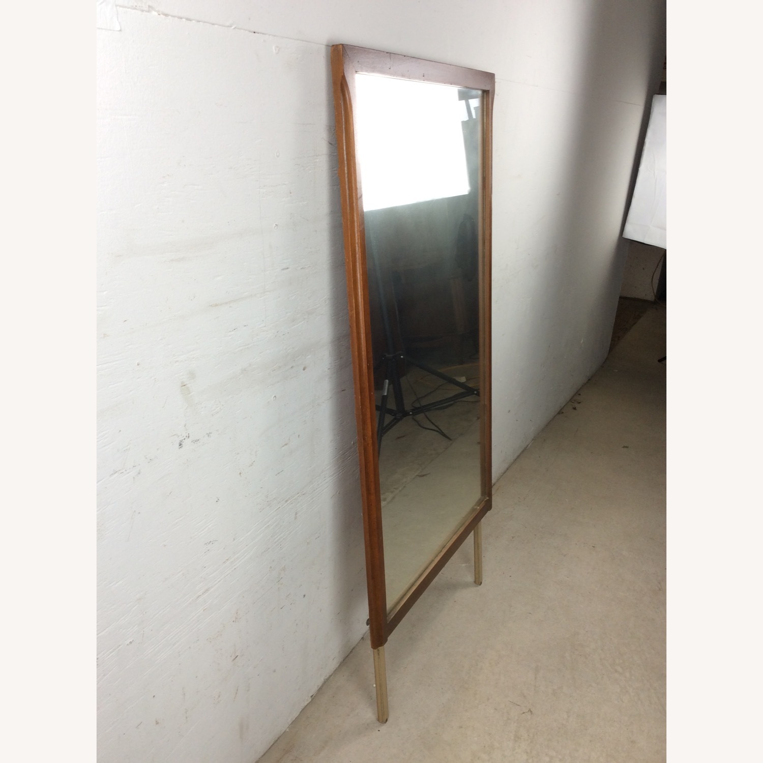 Mid Century Mountable Walnut Mirror - image-16