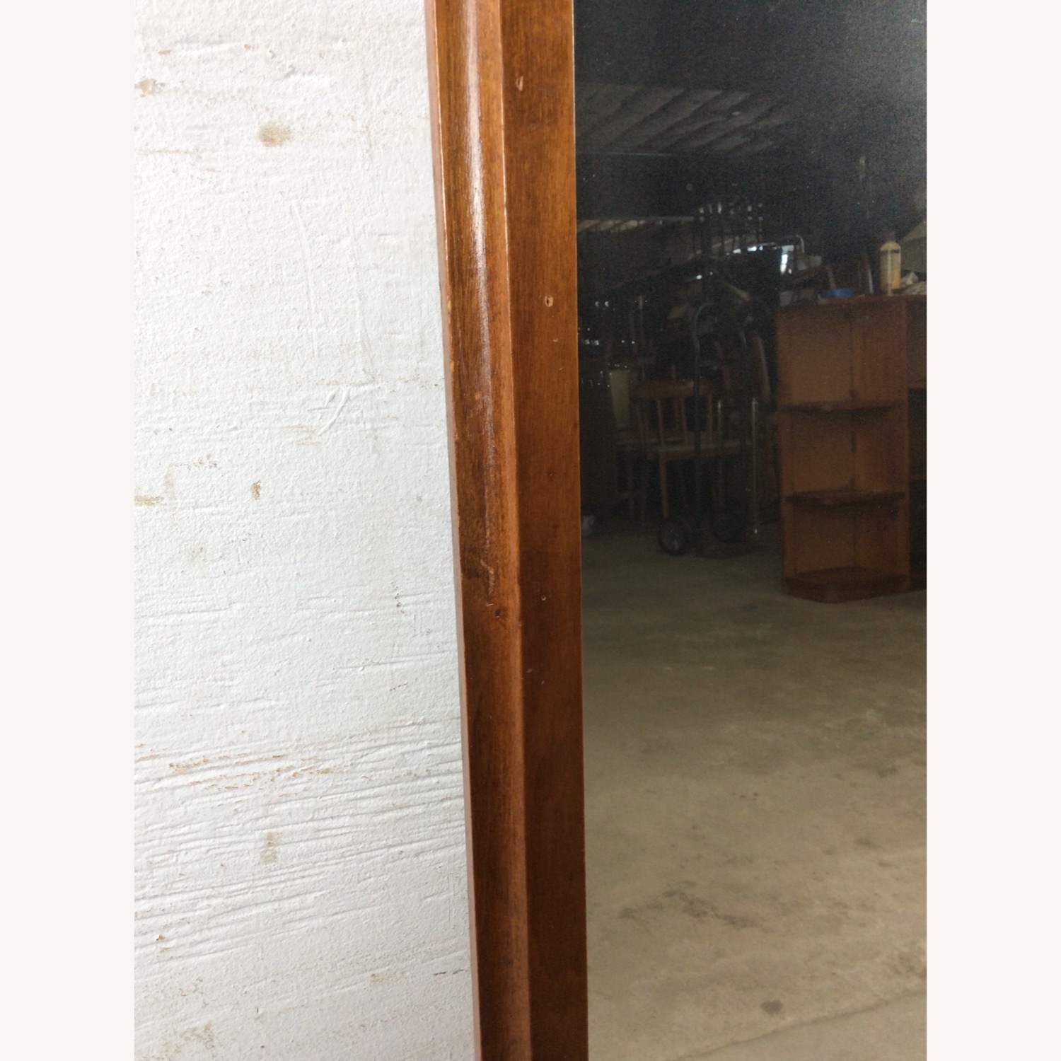 Mid Century Mountable Walnut Mirror - image-10