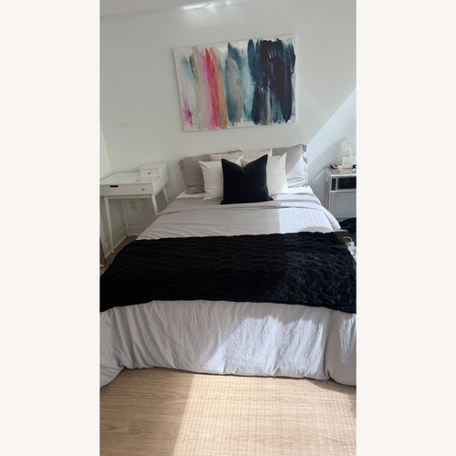 Used IKEA Brimnes White Full Bed for sale on AptDeco