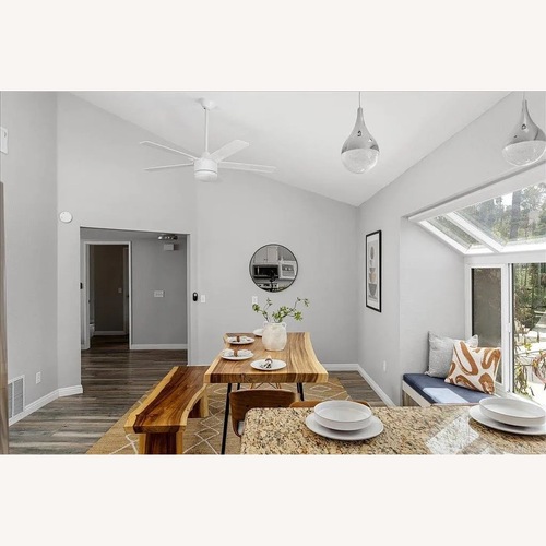 Used Natural Wood Dining Set for sale on AptDeco
