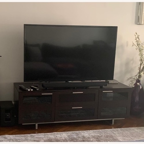 Used BDI Furniture Dark Brown Wood Media Storage for sale on AptDeco
