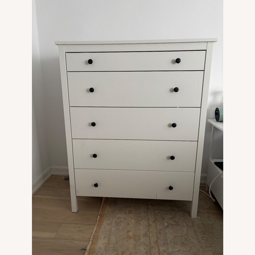 Used IKEA KOPPANG White 5 Drawer Dresser for sale on AptDeco