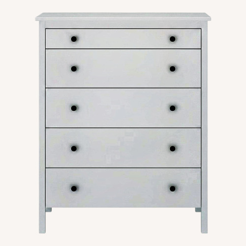 Used IKEA KOPPANG White 5 Drawer Dresser for sale on AptDeco