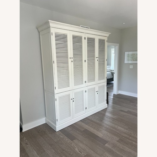 Used Restoration Hardware Shutter Double Armoire for sale on AptDeco