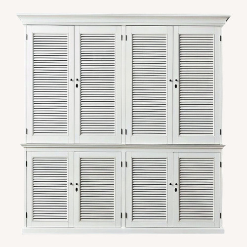 Used Restoration Hardware Shutter Double Armoire for sale on AptDeco