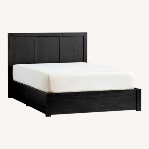 Used Pottery Barn Tacoma Black Wood Full Bed for sale on AptDeco