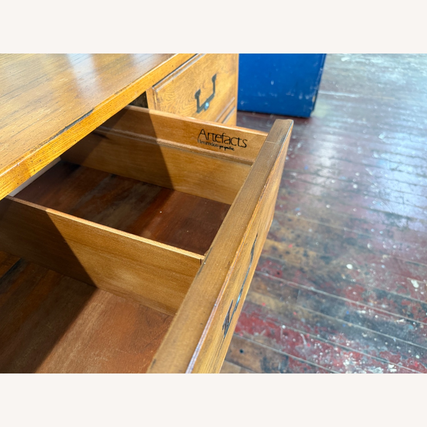 Vintage Henredon Artefacts Campaign Oak Dresser - image-3