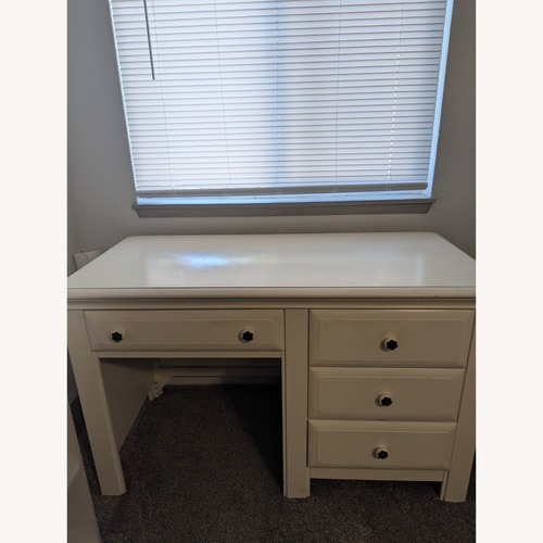 Used White Wood Desk for sale on AptDeco