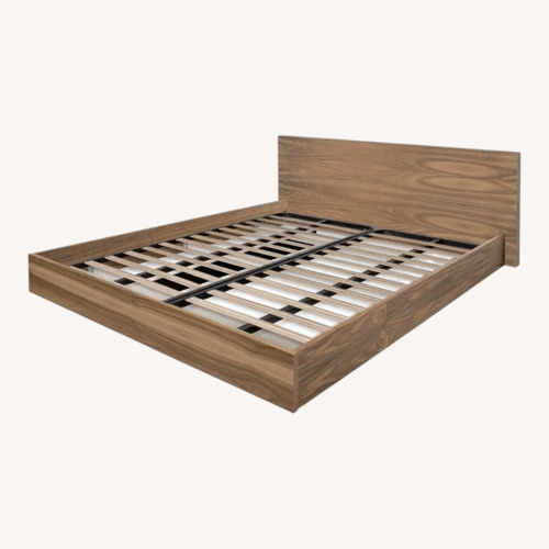 Used Zipcode Design Dark Brown Wood King Bed for sale on AptDeco