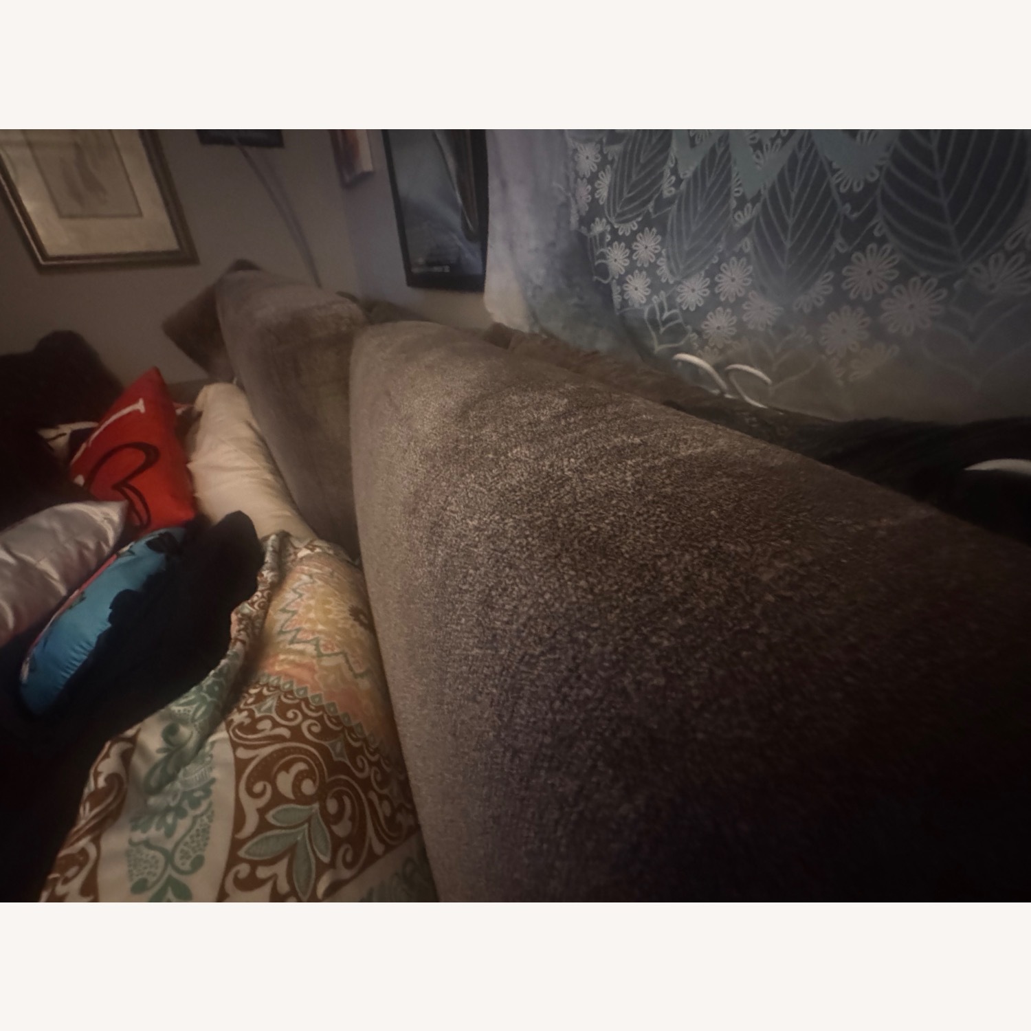 Gray Sleeper Sofa - image-5