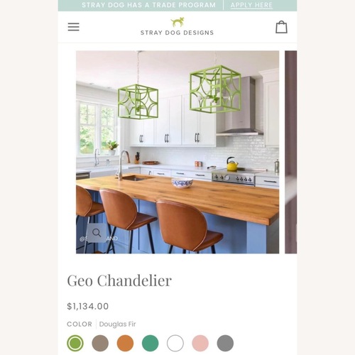 Used Mint Ceiling Light Fixture for sale on AptDeco
