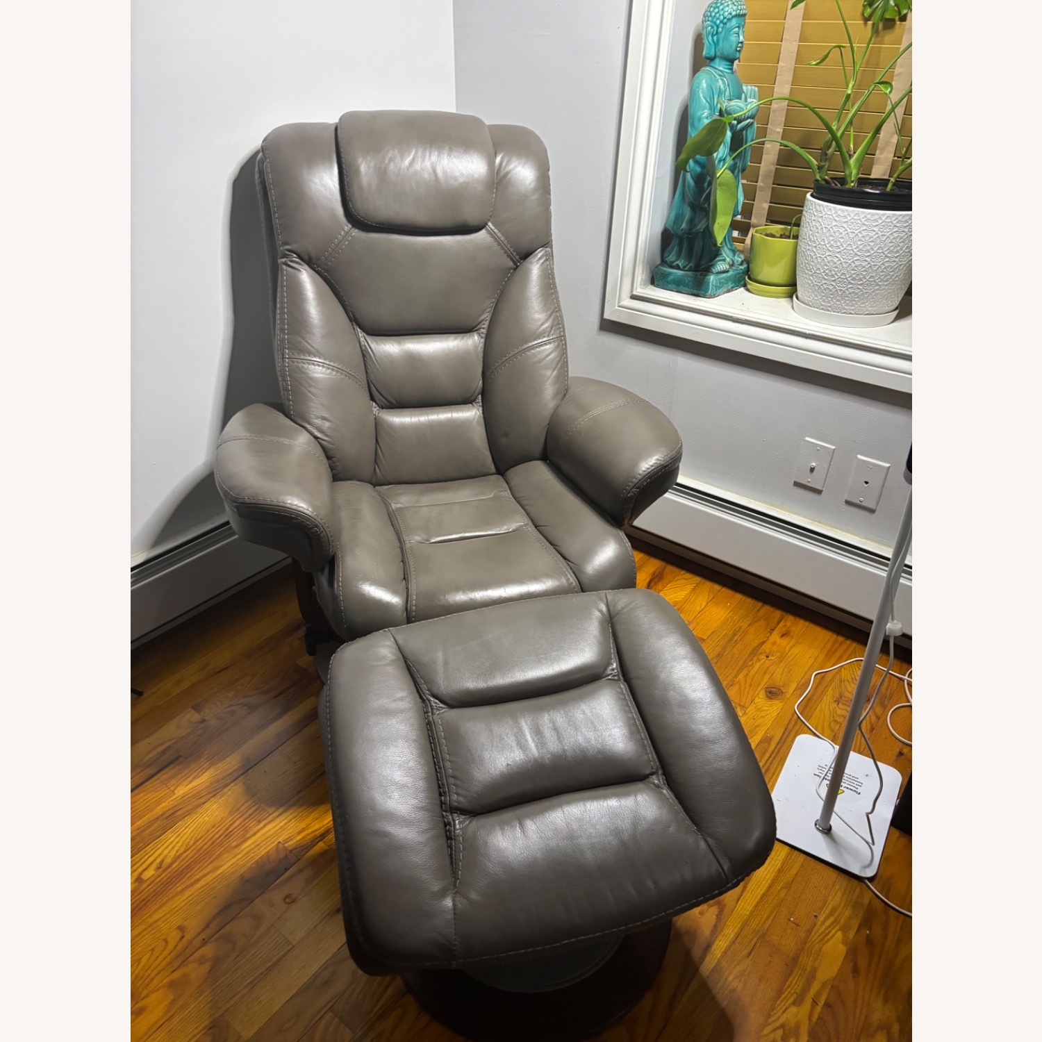 Vintage Recliner Chair and Ottoman  - image-2