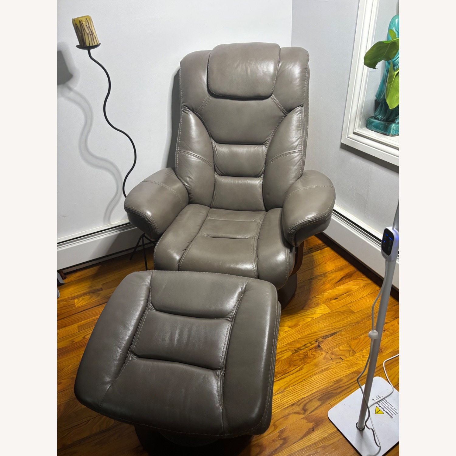 Vintage Recliner Chair and Ottoman  - image-3