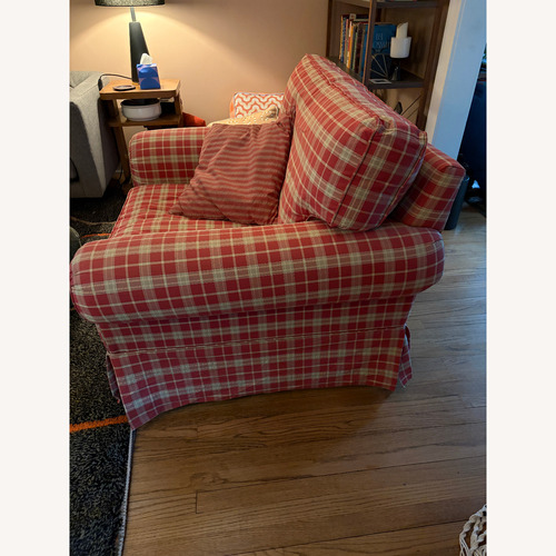 Used Country Cottage Fabric Chair and a Half for sale on AptDeco
