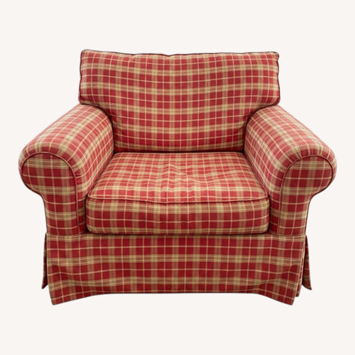 Used Country Cottage Fabric Chair and a Half for sale on AptDeco
