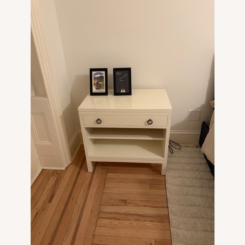 Used White Nightstand for sale on AptDeco