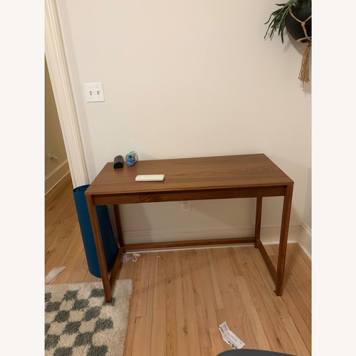 Used Blu Dot Light Brown Open Plan Small Desk for sale on AptDeco