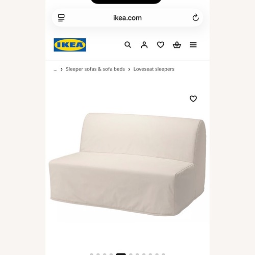 Used IKEA Lycksele Loveseat Pullout Sofa Couch for sale on AptDeco