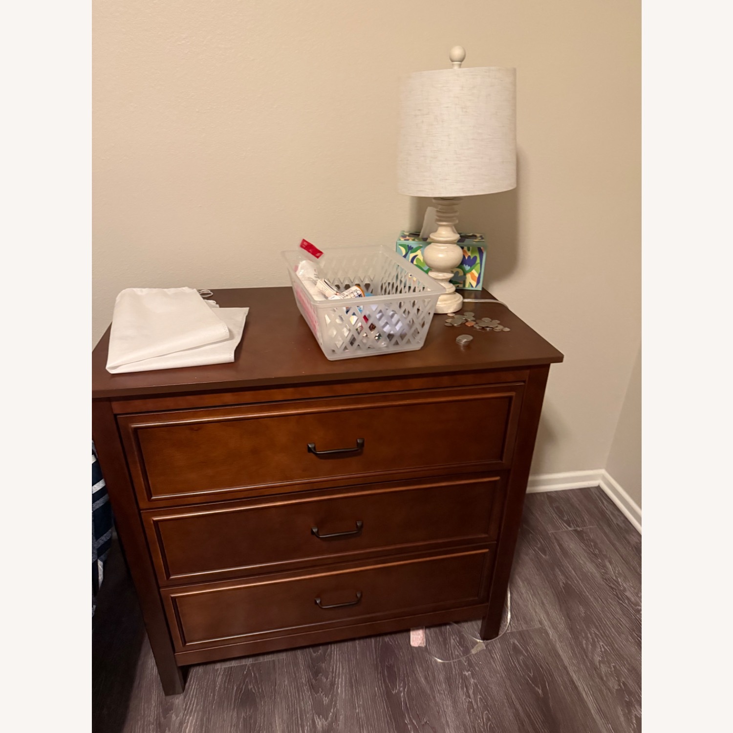 Dark Brown Wood Crib - image-4