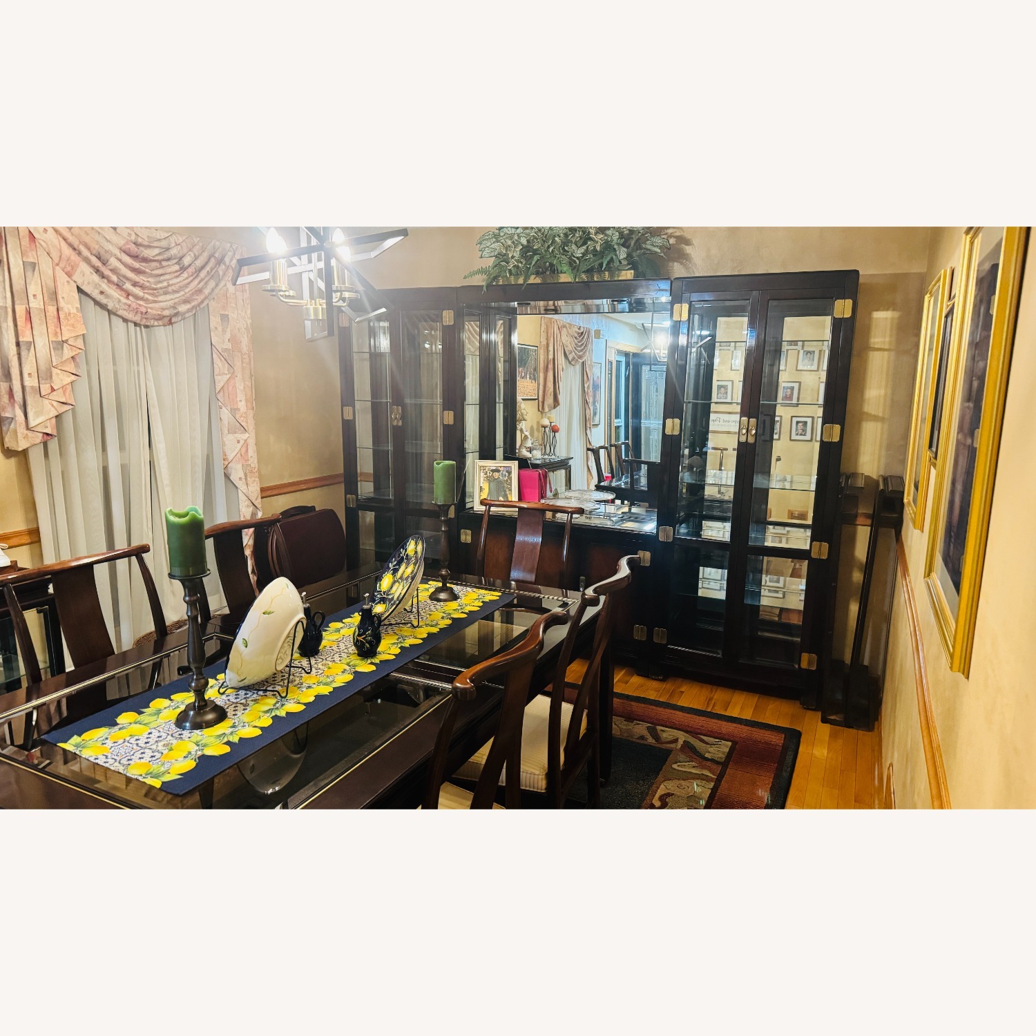 Vintage/Antique Dark Brown Dining Table - image-2