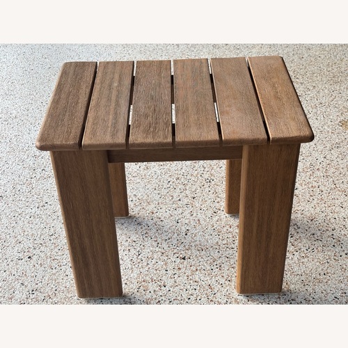 Used West Elm Playa Outdoor Side Tables & Bistro Table for sale on AptDeco